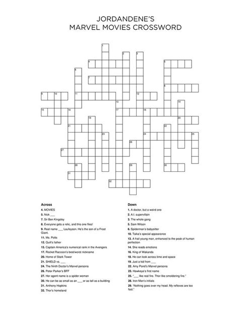 Today's NY Times Mini <b>Crossword</b>, featured prominently on our homepage, presents a comprehensive. . Fx in marvel movies crossword